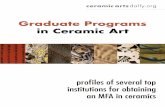 Graduate Programs in Ceramic Art