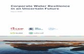 Corporate Water Resilience in an Uncertain Future