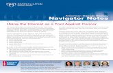 American Cancer Society Navigator Notes - Mayo Clinic