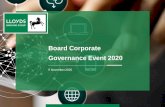 Board Corporate Governance Event 2020 - Lloyds Banking Group