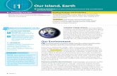 LESSON 1 Our Island, Earth