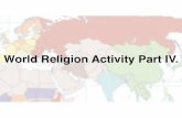 Student Religion Activity Part I.