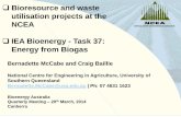 Bioresource and waste utilisation projects at the NCEA IEA ...