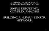 Simple reporting, complex analysis Building a human sensor ...