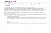 Bridging Units: Resource Pocket 9 - AQA