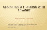 SEARCHING & FILTERING WITH ADVANCE