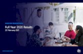 INVESTOR PRESENTATION Full Year 2020 Results