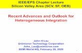 Recent Advances and Outlook for Heterogeneous Integration