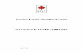 Securities Transfer Association of Canada SECURITIES ...