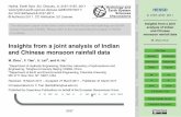 Insights from a joint analysis of Indian and Chinese ...