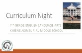 Curriculum Night - Kyrene