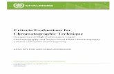 Criteria Evaluations for Chromatographic Technique