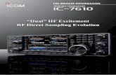 “Dual” HF Excitement RF Direct Sampling Evolution