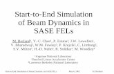 Start-to-End Simulation of Beam Dynamics in SASE FELs