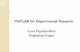 MATLAB for Experimental Research