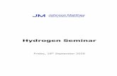 Hydrogen Seminar - Johnson Matthey