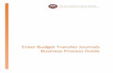 Enter Budget Transfer Journals - University of Texas at Tyler