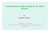 Awareness on Recycling of Kitchen Waste