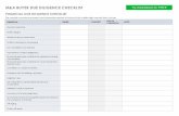 M&A BUYER DUE DILIGENCE CHECKLIST