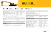 Technical Specifications for 320 GC Hydraulic Excavator ...