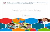 Reports from Schools and Colleges May 2016