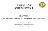 CHEM 103 CHEMISTRY I