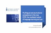 Plurilingual and pluricultural competence in the new CEFR ...