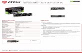 MSI GeForce RTX™ 3070 VENTUS 3X OC Datasheet