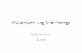 ESA Archives Long-Term Strategy - European Space Agency