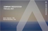 COMPANY PRESENTATION February 2021 - Aker BioMarine