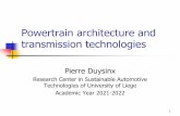 Powertrain architecture and transmission technologies
