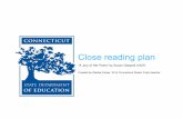 Close reading plan - Connecticut