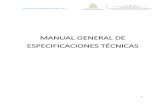 MANUAL GENERAL DE ESPECIFICACIONES TÉCNICAS