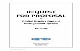REQUEST FOR PROPOSAL - Port of Oakland