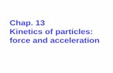 Chap. 13 Kinetics of particles: force and acceleration
