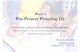 Pre-Project Planning (2) - ocw.snu.ac.kr