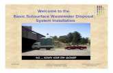 Welcome to the Basic Subsurface Wastewater Disposal System ...