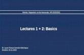 Lectures 1 + 2: Basics - IFW Dresden