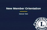 New Member Orientation - .NET Framework