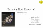 Team 6’s Titan Hovercraft - University of Michigan