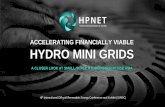 ACCELERATING FINANCIALLY VIABLE HYDRO MINI GRIDS