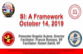 SI: A Framework October 14, 2019