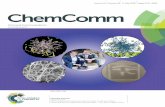 Volume 54 Number 38 11 May 2018 Pages 4731–4884 ChemComm