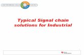 Typical Signal chain solutions for Industrial