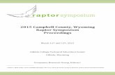 2015 Campbell County, Wyoming Raptor Symposium Proceedings