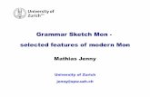 Grammar Sketch Mon - selected features of modern Mon