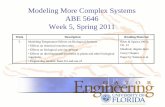 ABE 5643C Biological Systems Modeling