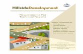 Hillside Development Requirements for Technical Reports