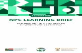 6 AUGUST 2020 NPC LEARNING BRIEF