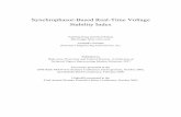 Synchrophasor-Based Real-Time Voltage Stability Index